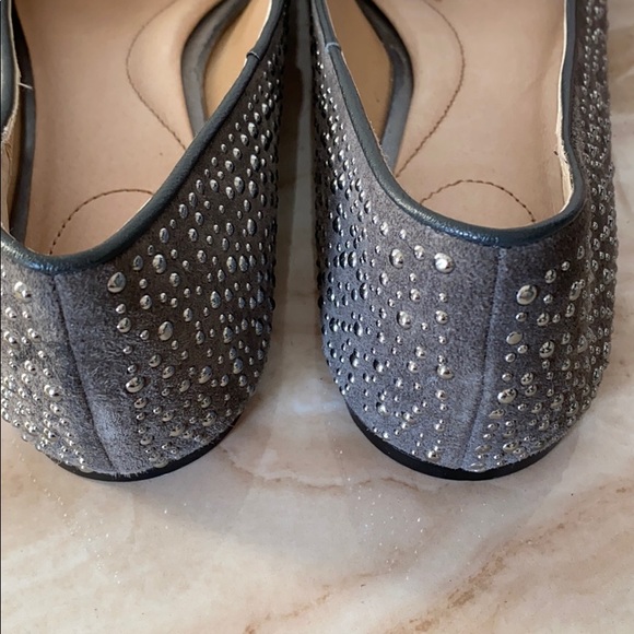 COPY - COMFY and CHIC - Embellished sparkle lands end flat shoes studded - Picture 5 of 6
